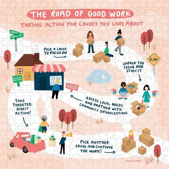 Road of Good Work 500pc Puzzle - Oh Happy Dani x Target - Picture 2 of 6